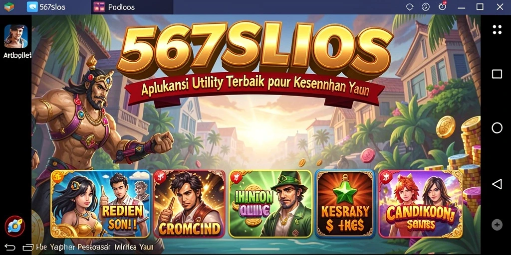 Tampilan gameplay menarik dari aplikasi 567SLOTS.