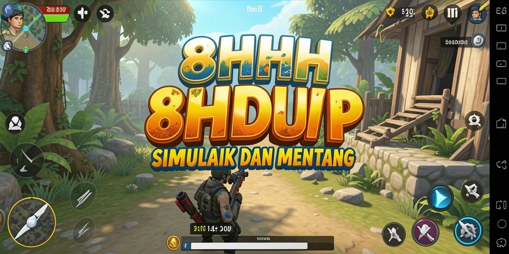 Gameplay menarik dan interaksi karakter dalam 8HHH.