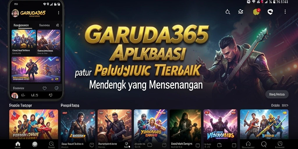 Tampilan gameplay GARUDA365 dengan berbagai lagu dan fitur menarik.