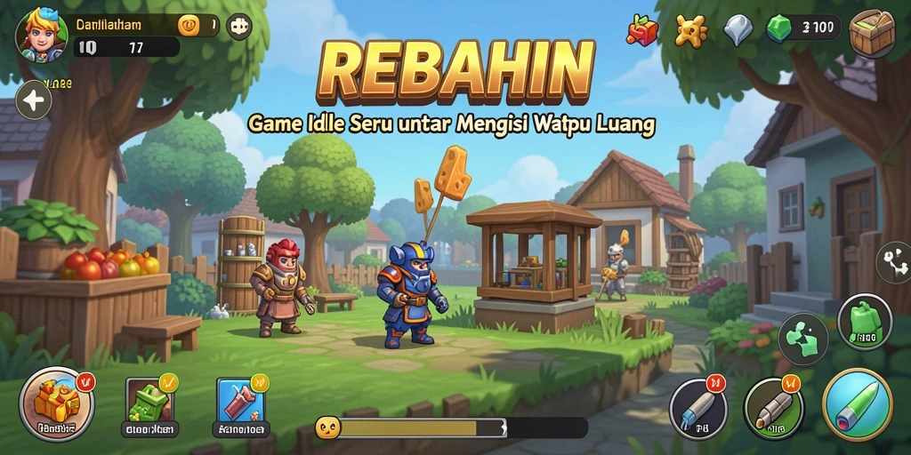Tampilan menarik dari gameplay <strong>REBAHIN</strong> yang penuh warna.