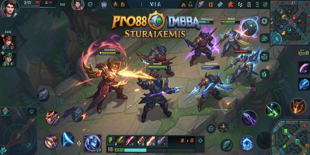 Gameplay seru dalam dunia MOBA TO288 yang menantang.